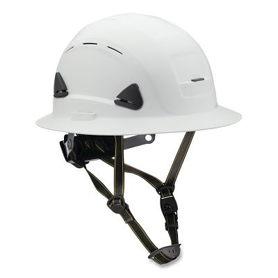 Sfty Helmet Full Brim Vented White MPN:CSH13001