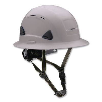Sfty Helmet Full Brim Vented Gray MPN:CSH13009