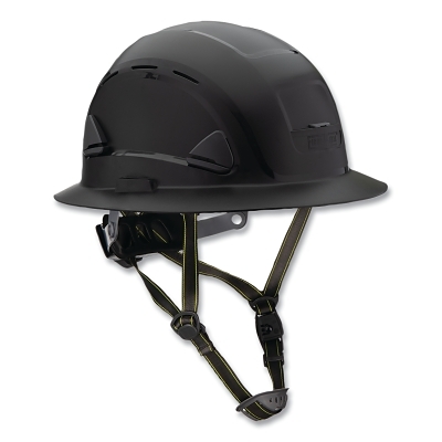 Sfty Helmet Full Brim Vented Black MPN:CSH13011