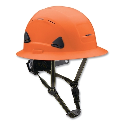 Sfty Helmet Full Brim Vented Orange High Vis MPN:CSH13046