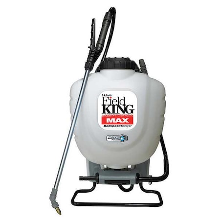 4 gal Backpack Sprayer, Poly, 50 in L Hose, 150 PSI, Fan/ Foaming Nozzle Spray Pattern, Manual MPN:190348