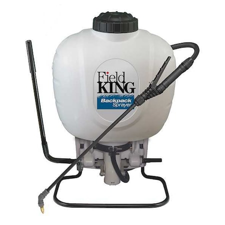 4 gal Backpack Sprayer, Poly, 50 in L Hose, 160 PSI, Fan/ Foaming Nozzle Spray Pattern, Manual MPN:190350