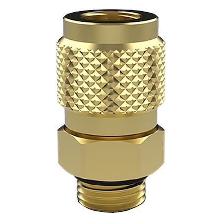 Port Fitting, Brass, 1/4 in MPN:RVC4