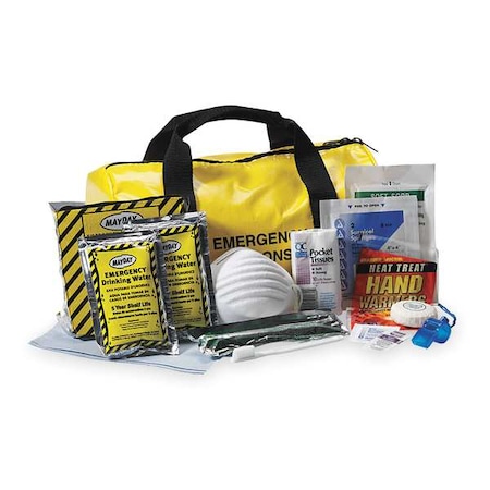 First Aid kit, Vinyl 65 Components, 1 People Served MPN:911-90146-10146