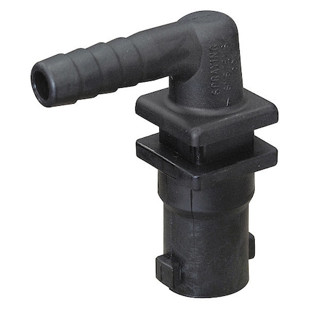 Double Hose Shank Nozzle, 3/8