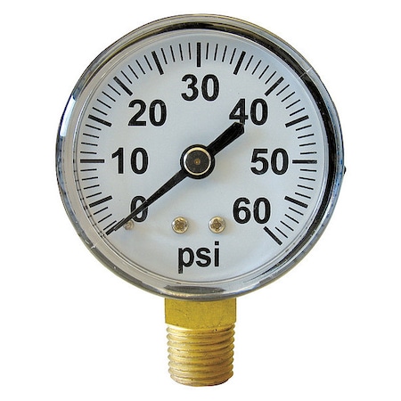 Pressure Gauge, 0-60Psi, 2