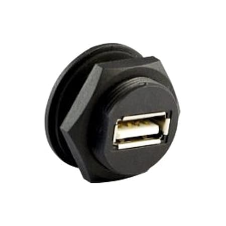 Connector, Female, Panel, USB 2.0, Black MPN:ASICPICUSB2.0AS
