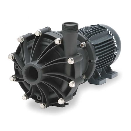 10 HP PVDF Magnetic Drive Pump 208-230/460V 2