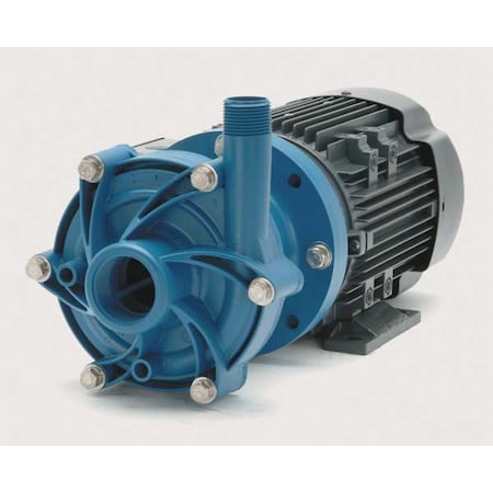 3/4 HP PP Magnetic Drive Pump 208-230/460V 1-1/2