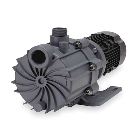 3 HP PVDF Magnetic Drive Pump 208-230/460V 1-1/2