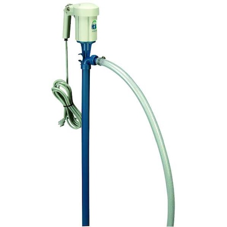 Electric Operated Drum Pump, Hose Inside Dia. 3/4 in, Max. Head Pressure 8 psi, Inlet Size 1-1/4