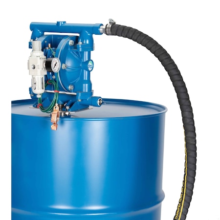 Diaphragm Pump with Drum Kit, Aluminum MPN:FT05A-AA-2TAT-N4-K3-A KIT