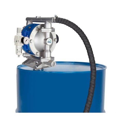 Diaphragm Pump with Drum Kit, 316SS, PTF MPN:FT05S-AA-2TST-N4-K3-A KIT