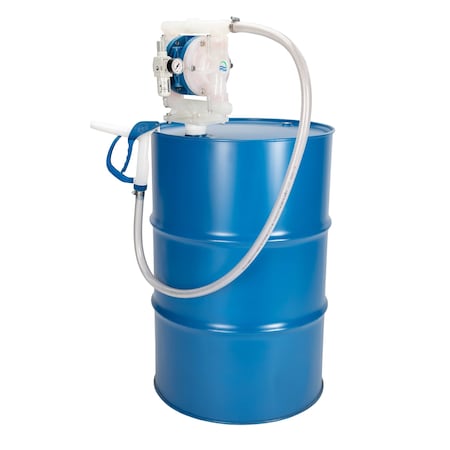 Diaphragm Pump with Drum Kit, PVDF, PTF MPN:FT05V-PP-2TVC-N4-K2 KIT