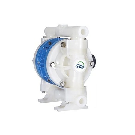 Double Diaphragm Pump, PVDF, Santo 0.5 in MPN:FT05V-PP-RRVR-N1