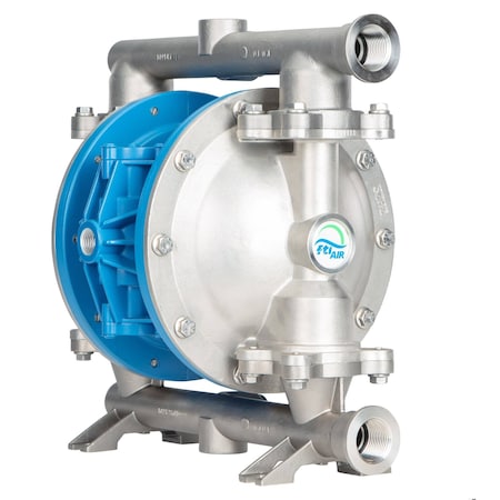 Double Diaphragm Pump, 316SS, PTFE, 1 in MPN:FT10S-AA-2TST-N1