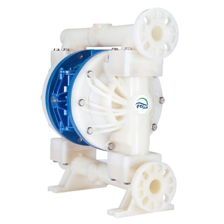 Double Diaphragm Pump, PVDF, 1 in MPN:FT10V-PP-RRVR-F1