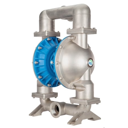 Double Diaphragm Pump, 316SS, PTFE, 3 in MPN:FT30S-AA-2TST-N2