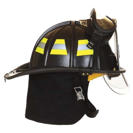 Fire Helmet, Fiberglass, Yes, White, Fits Hat Size 6-1/2 to 9, Traditional MPN:1910GF951