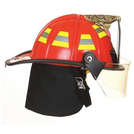 Fire Helmet, Fiberglass, Yes, White, Fits Hat Size 6-1/2 to 9, Traditional MPN:1910H951