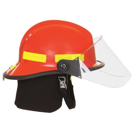 Fire Helmet, Fiberglass, Yes, White, Fits Hat Size 6-1/2 to 9, Modern MPN:911H731