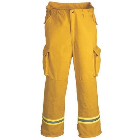 Wildland Fire Fighting Pants, Nomex, Yellow, XL MPN:FS1P051PKB1