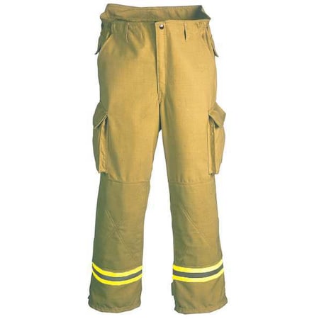 Turnout Pants, Aramid Fiber, Tan, 3XL MPN:FS1P057PKB3
