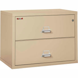FireKing Fireproof 2 Drawer Lateral File Cabinet Letter & Legal Size 37-1/2