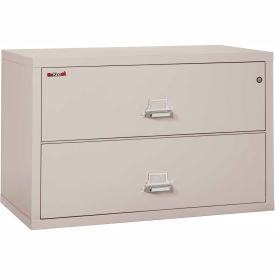 FireKing Fireproof 2 Drawer Lateral File Cabinet Letter & Legal Size 44-1/2
