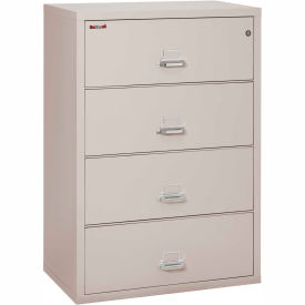 FireKing Fireproof 4 Drawer Lateral File Cabinet Letter & Legal Size 37-1/2