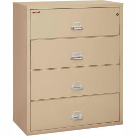 FireKing Fireproof 4 Drawer Lateral File Cabinet Letter & Legal Size 44-1/2