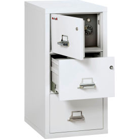 Fireking Fireproof 3 Drawer Vertical Safe-In-File Legal 20-13/16