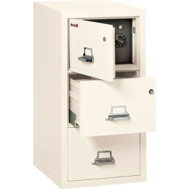 Fireking Fireproof 3 Drawer Vertical Safe-In-File Legal 20-13/16