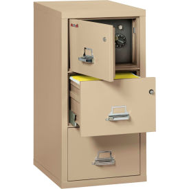 Fireking Fireproof 3 Drawer Vertical Safe-In-File Legal 20-13/16