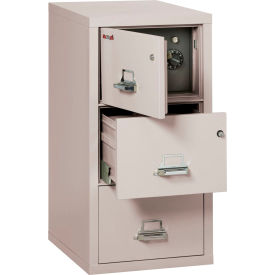 Fireking Fireproof 3 Drawer Vertical Safe-In-File Legal 20-13/16