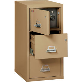 Fireking Fireproof 3 Drawer Vertical Safe-In-File Legal 20-13/16