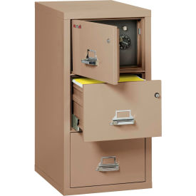 Fireking Fireproof 3 Drawer Vertical Safe-In-File Legal 20-13/16
