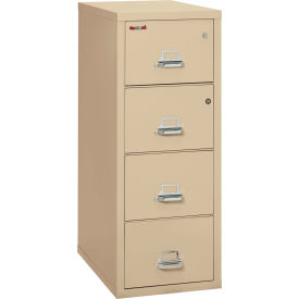 Fireking Fireproof 4 Drawer Vertical Safe-In-File Legal 20-13/16