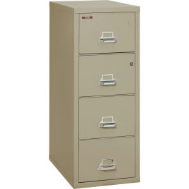Fireking Fireproof 4 Drawer Vertical Safe-In-File Legal 20-13/16