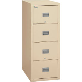 Fireking Fireproof 4 Drawer Vertical File Cabinet Letter 17-3/4