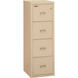 Fireking Fireproof 4 Drawer Vertical File Cabinet Legal-Letter 17-3/4