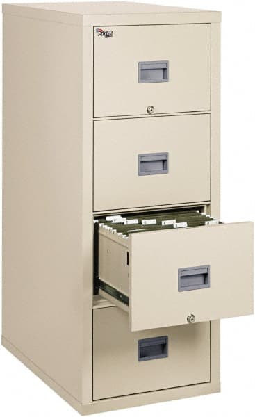Vertical File Cabinet: 4 Drawers, Steel, Parchment MPN:FIR4P1831CPA