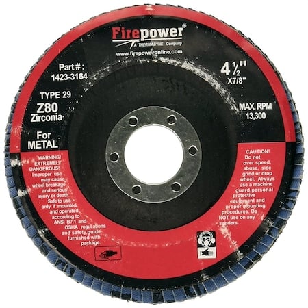 Type 29 Flap Disc, 4-1/2