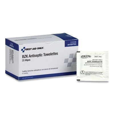 Bzk Antiseptic Wipes 25/Box MPN:51028-001