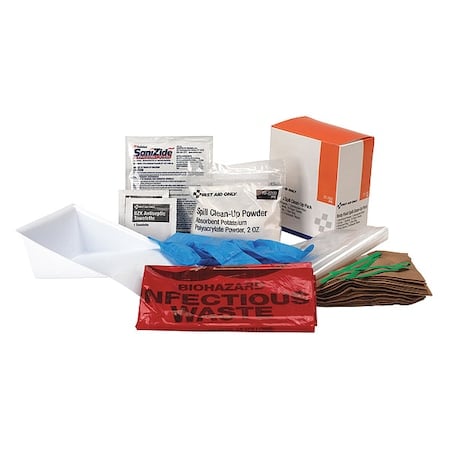 Body Fluid Spill Kit Refill, Not Applicable Volume Absorbed per Kit, Bag, Orange, 19 MPN:21-760