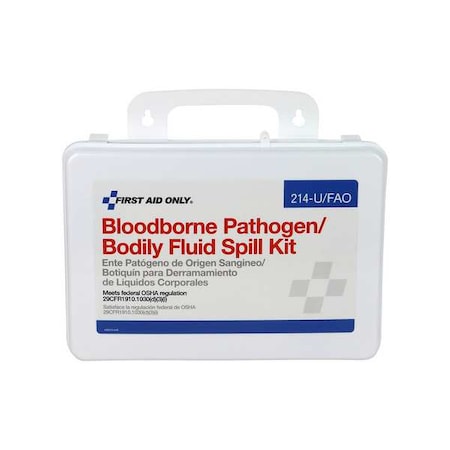 Spill Kit, 21 g Volume Absorbed per Kit, Not Applicable Capacity, Carrying Case, White MPN:3XKW9
