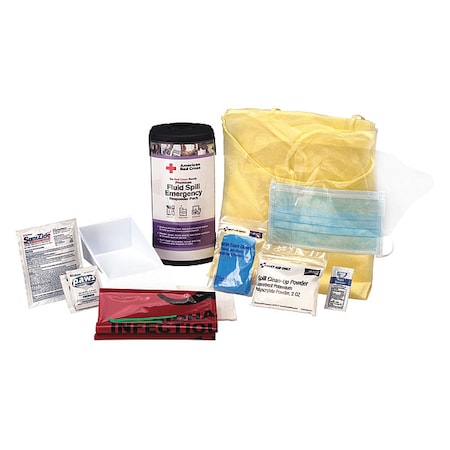 Fluid Spill Responder Pack, 750 mL Volume Absorbed per Kit, Carrying Case, Clear MPN:RC-657