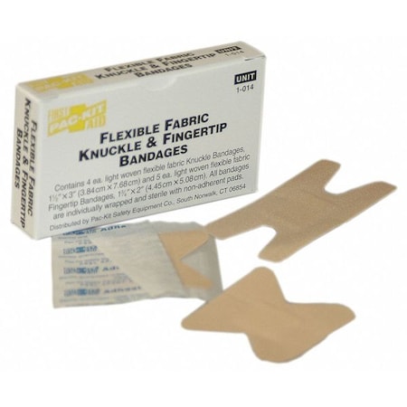 Bandage, Beige, Fabric, Box, 3 In L, PK9 MPN:1-014