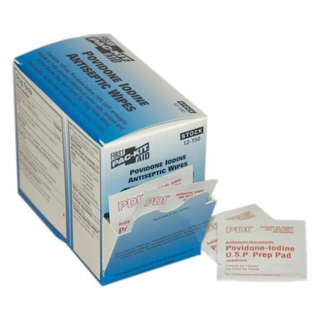 PVP Wipes, Packet, 4-1/4 In., PK100 MPN:12-150