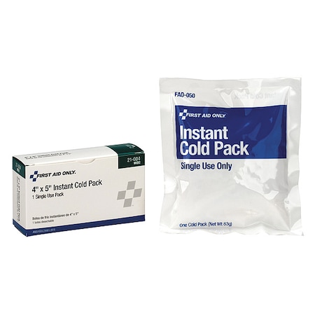 Instant Cold Pack, White, 6In. x 4-1/2In. MPN:21-004